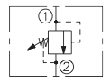 Differential-Area Reverse Flow