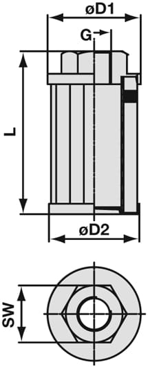 Stauff_Filter_Suction Strainer_SUS_Alum_Dwg