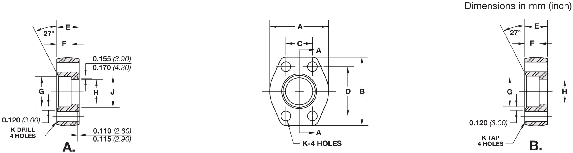 Stauff_Flange_Socket_Weld_Pipe_SP4_Dwg