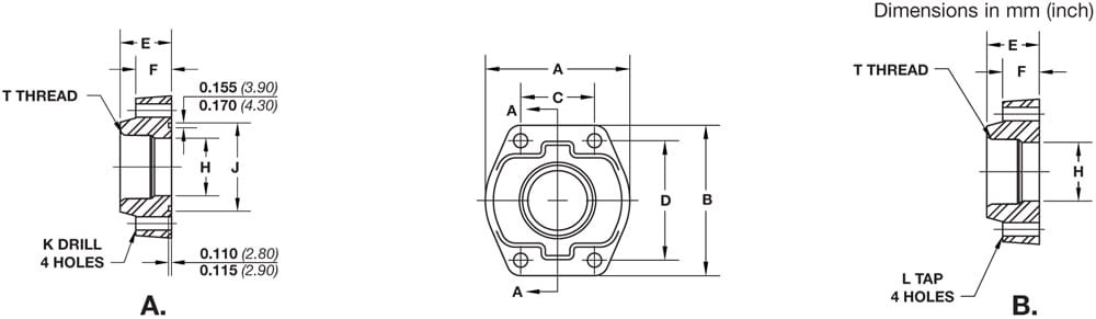 Stauff_Flanges_SAE_3000 PSI_Dwg